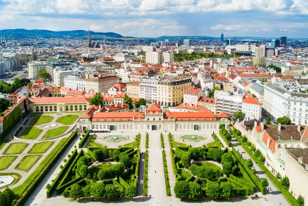 Belvedere Palace, one of the best museums in Vienna