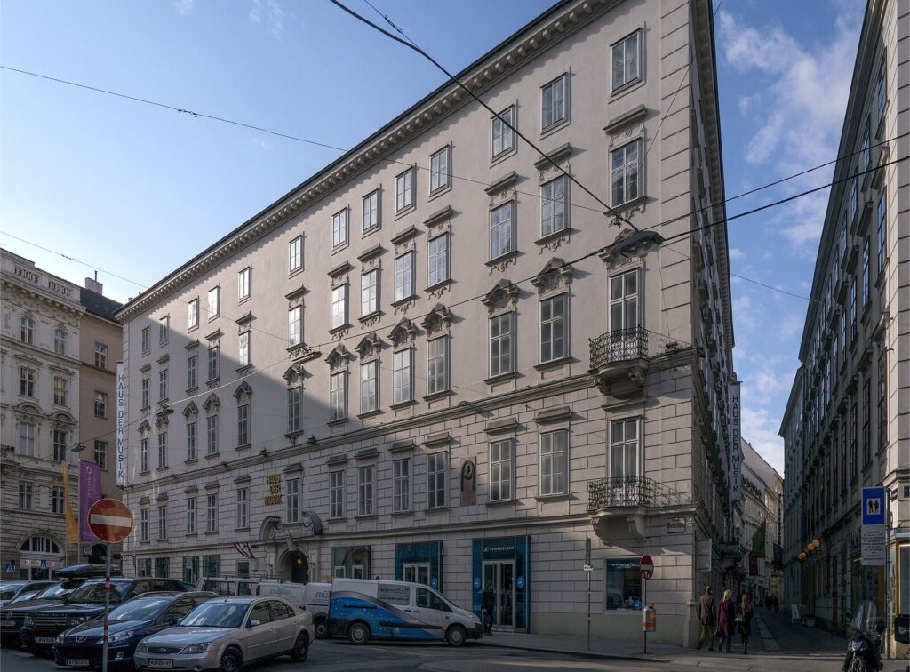 Street view of Haus der Musik in Vienna