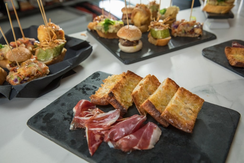 Tapas on a plate
