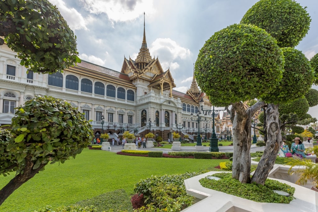 Street view of the Grand Palace, Bangkok