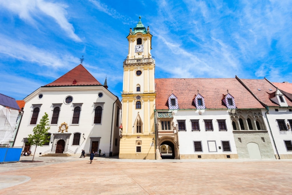 Street view of the Old Town Hall tower
