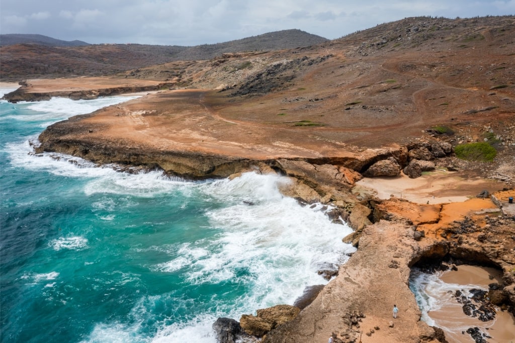 Rugged landscape of Arikok National Park, Aruba