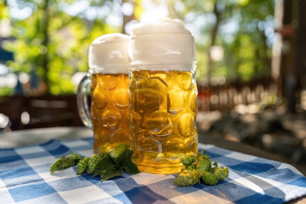 Bavarian beer during Oktoberfest