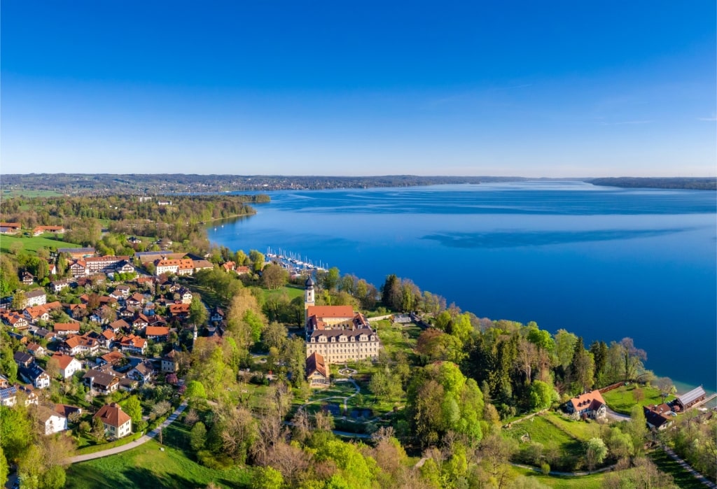Scenic landscape of Starnberger See
