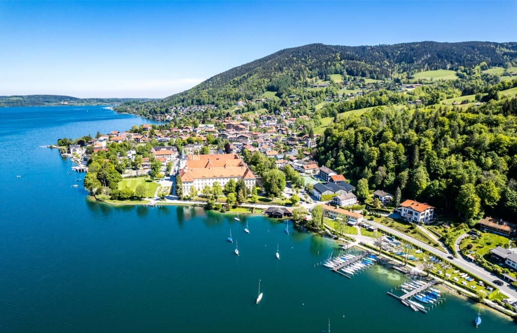 Quaint town of Tegernsee in Bavaria