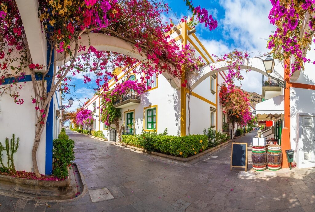 Pretty town of Puerto de Mogan in Gran Canaria, Canary Islands, Spain