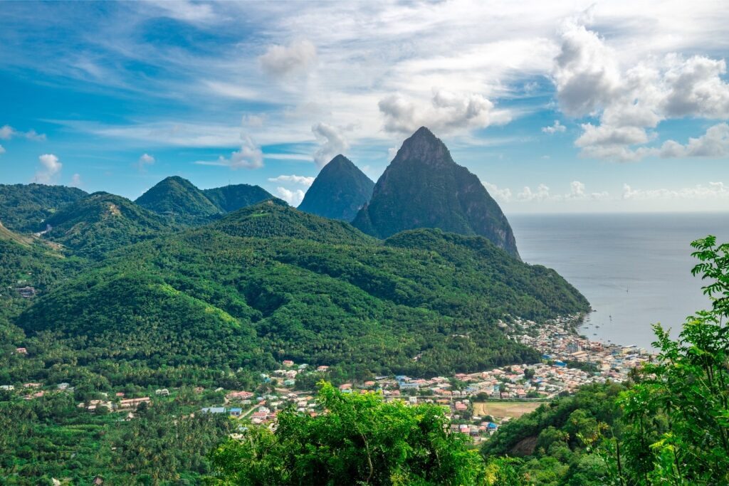 St Lucia, one of the best places to visit in November for couples