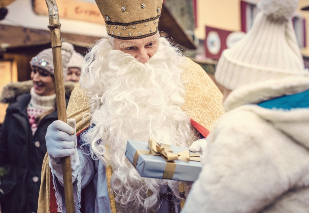 St. Nicholas during Christmas in Austria