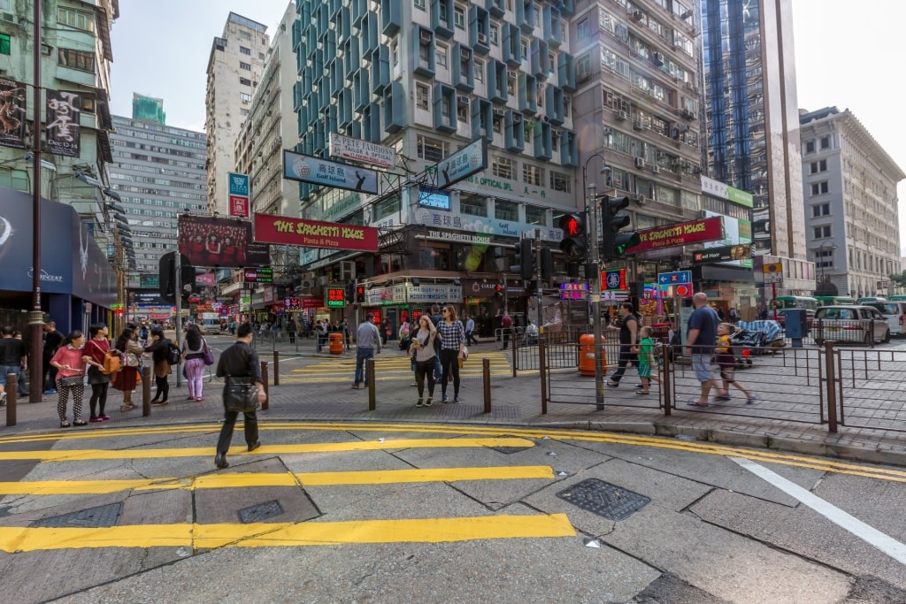 Street view of Hong Kong