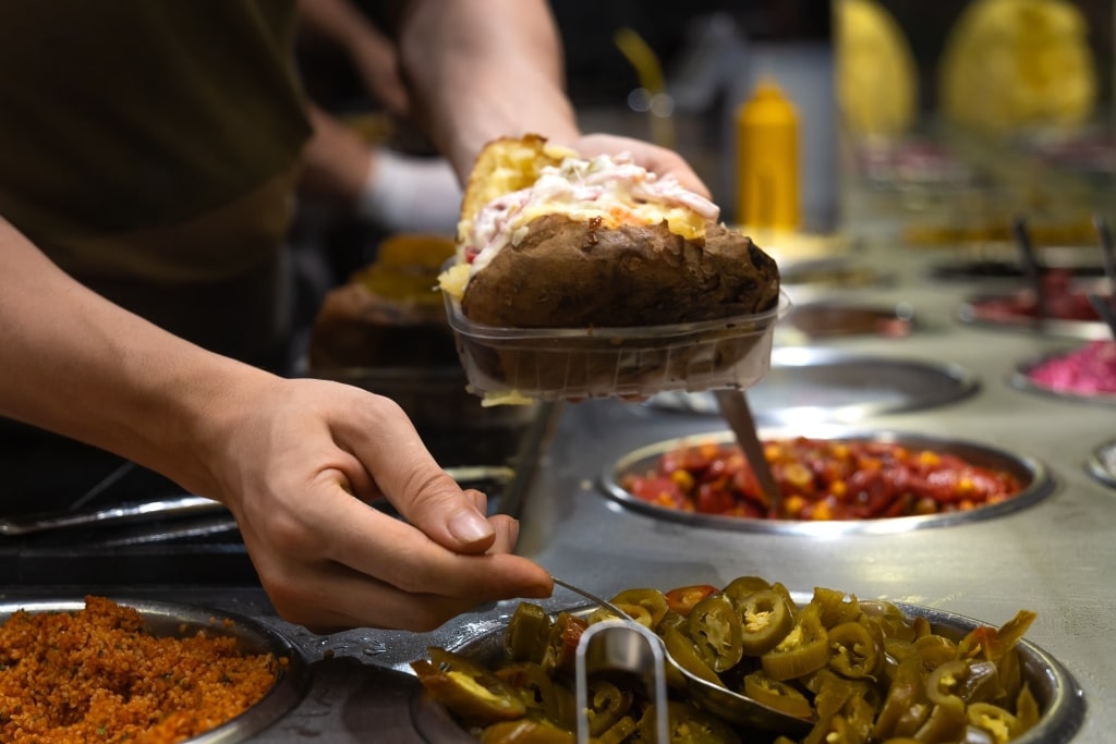 Kumpir, one of the best Istanbul street food