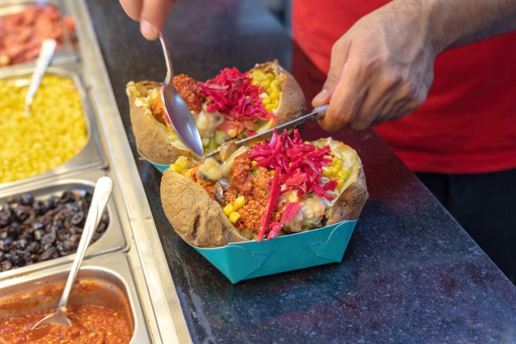 Kumpir, one of the best Istanbul street food