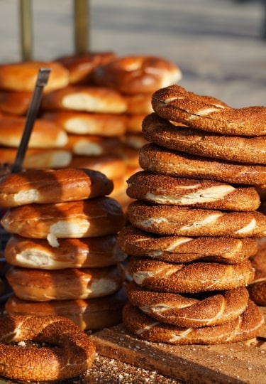 Simit, one of the best Istanbul street food