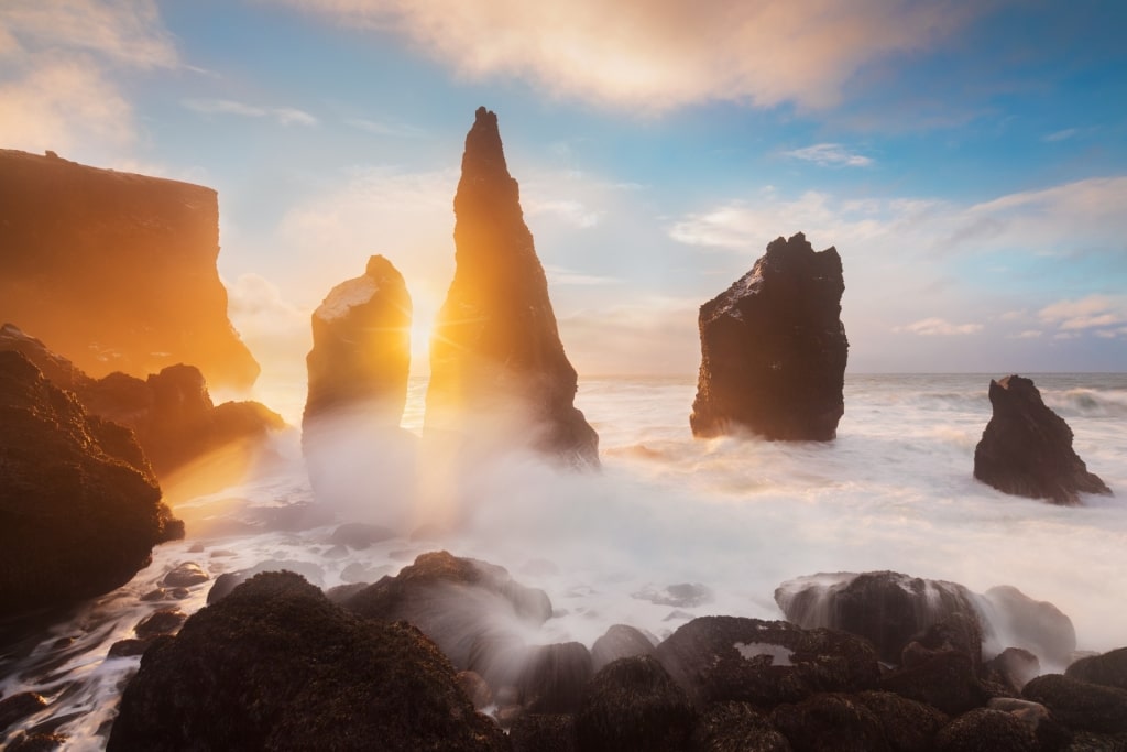 Midnight sun Iceland - Reykjanes Peninsula