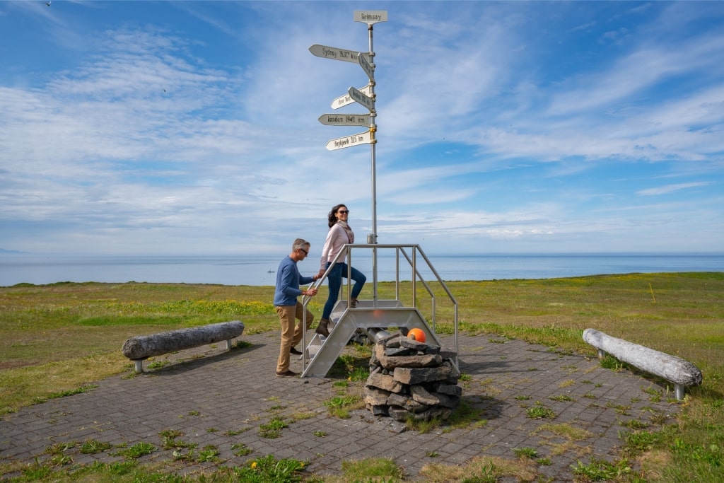 Midnight sun Iceland - Grimsey Island