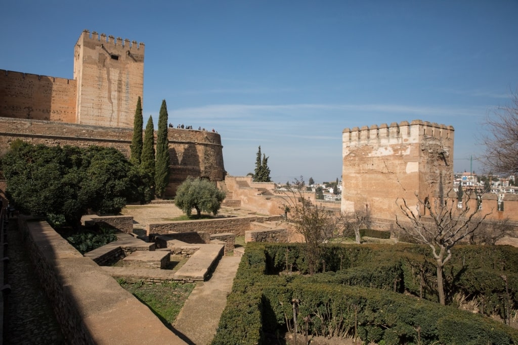 Historic site of Alhambra in Granada, Spain
