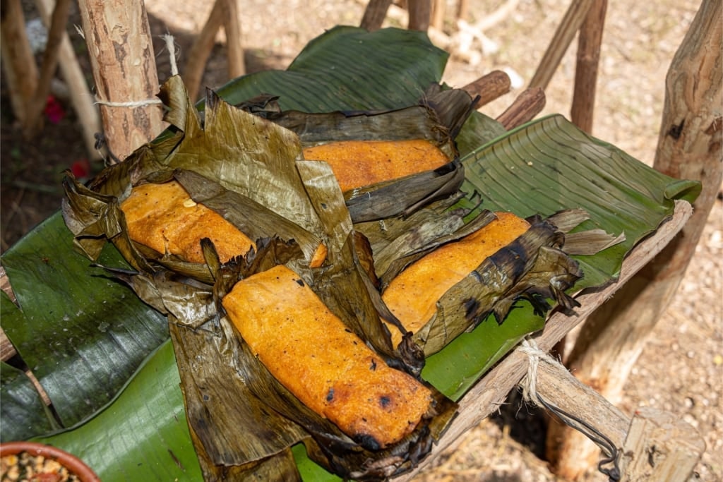 Authentic tamales in Yucatan