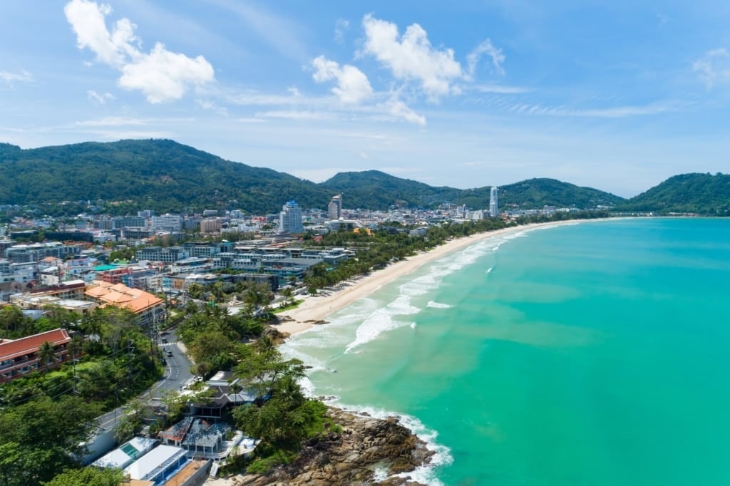 Turquoise waters of Patong Beach, Phuket