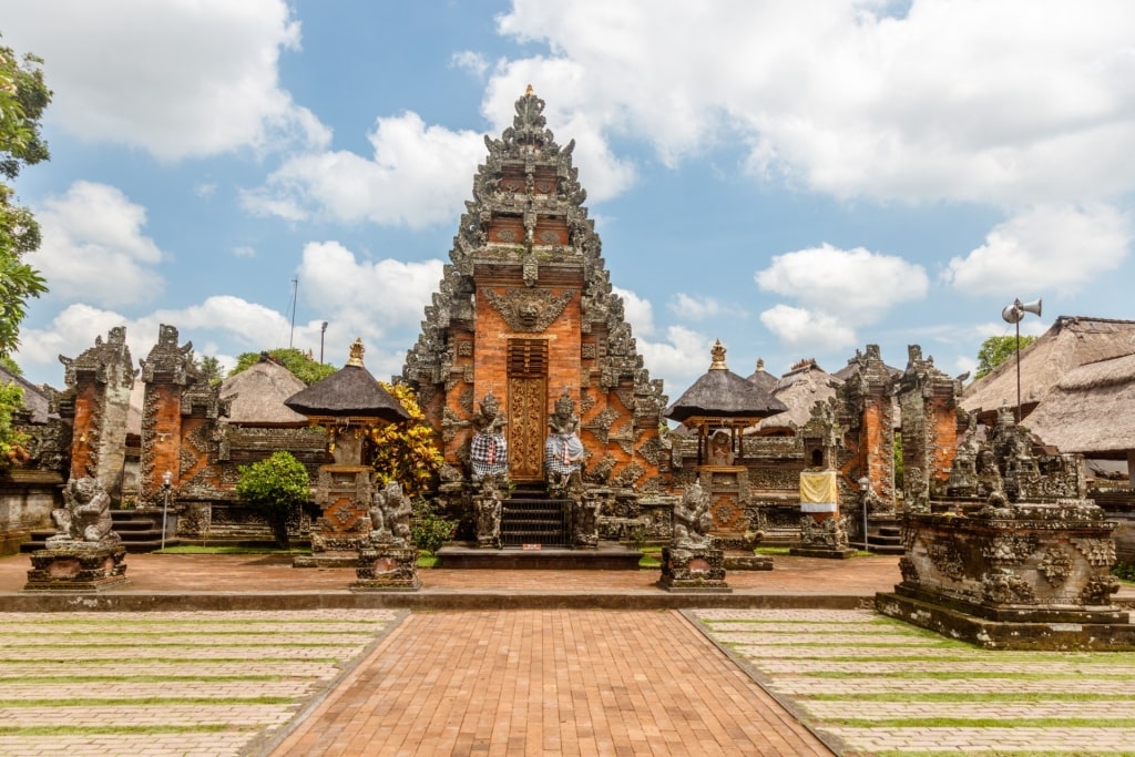 Historic site of Pura Puseh Batuan Temple in Bali, Indonesia