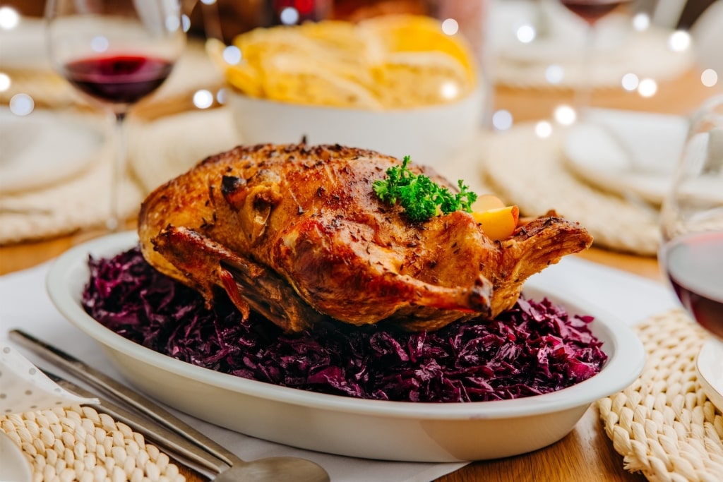 Hearty Pečená Kačica at a restaurant