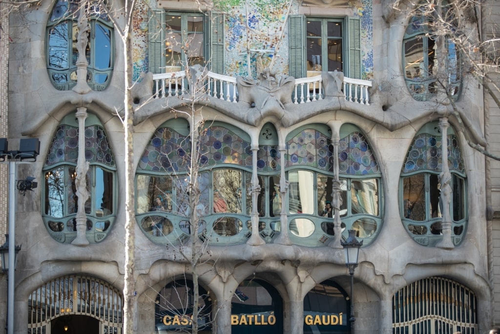 Unique exterior of Casa Battló