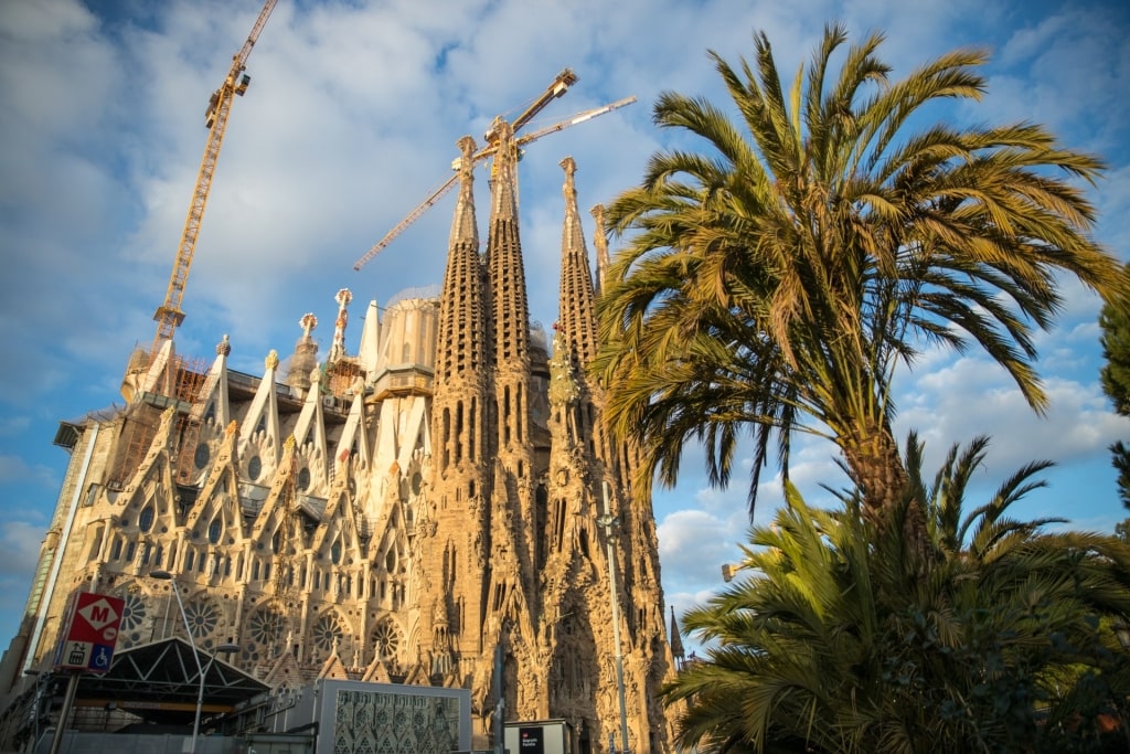 Sagrada Familia, one of the best Gaudi buildings in Barcelona
