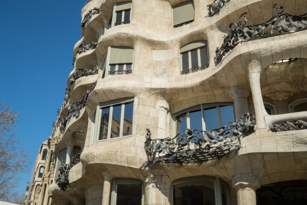 Wavy details of Casa Milà