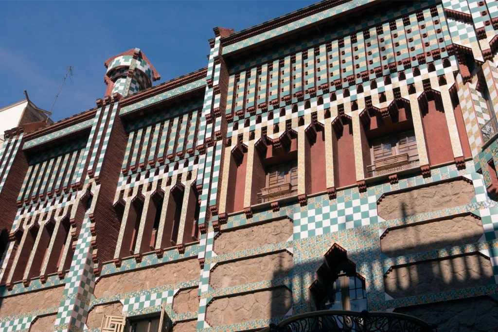 Unique exterior of Casa Vicens
