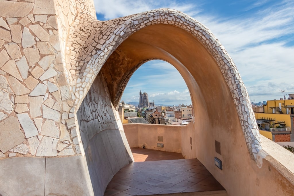 Scenic view from Casa Milà