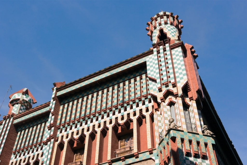 Colorful exterior of Casa Vicens