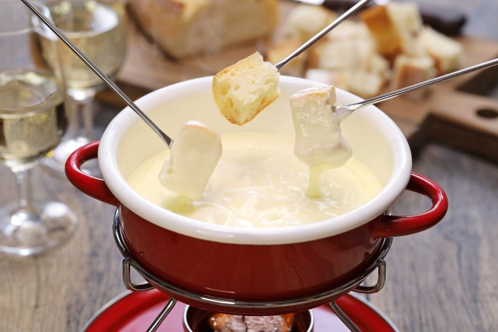 Swiss food - cheese fondue