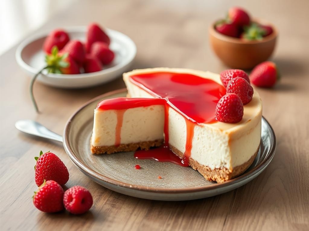 Decadent Gâteau au Fromage on a platter