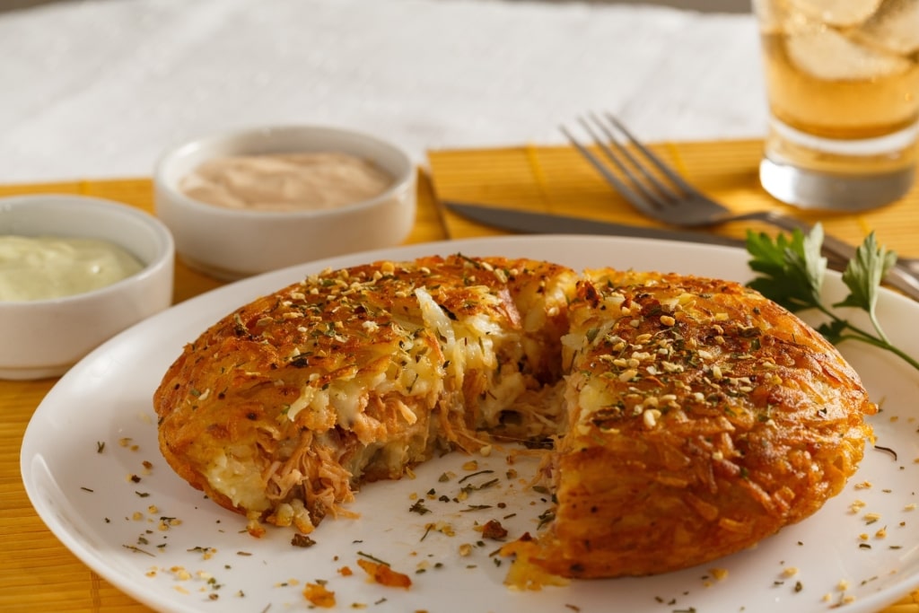 Plate of savory rösti