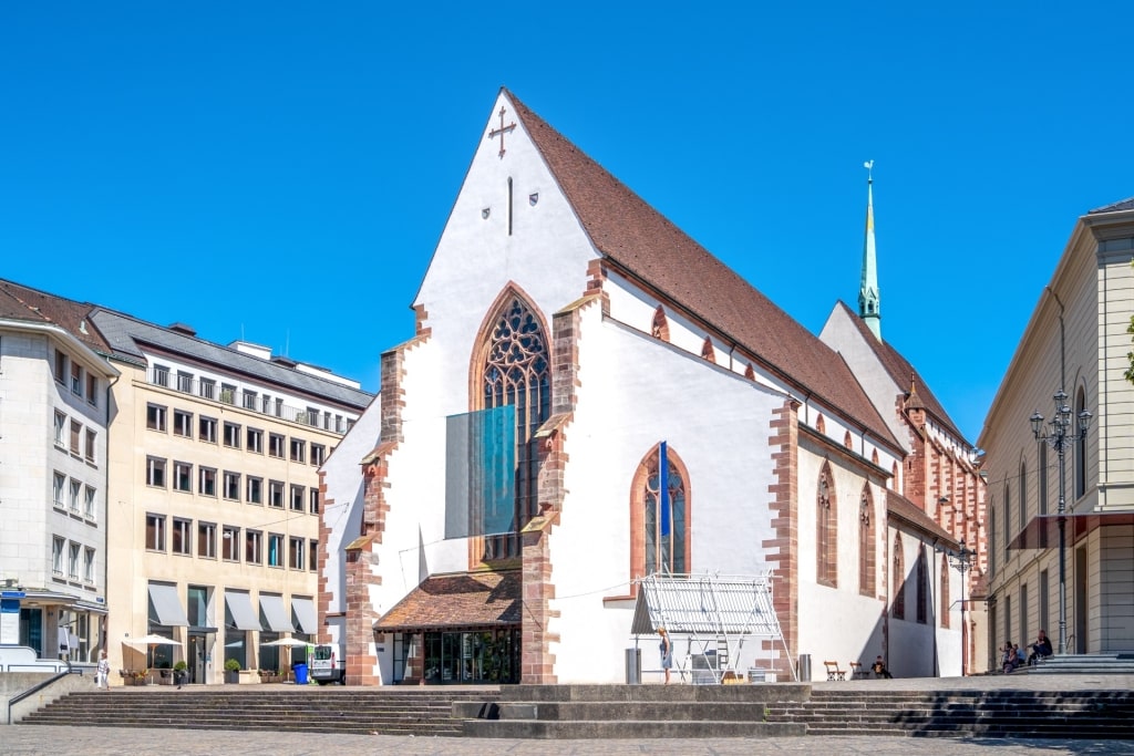 White faced of Barfüsserkirche
