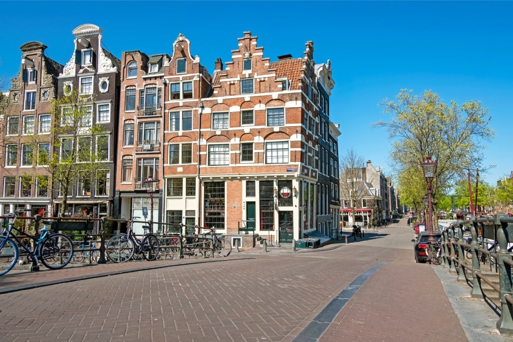 Jordaan District street with buildings
