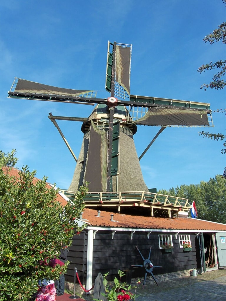 Krijtmolen D’Admiraal historic Dutch windmill in Amsterdam