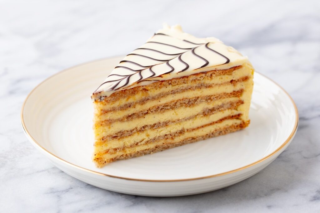 Classic Esterházy Torte, a layered Austrian dessert