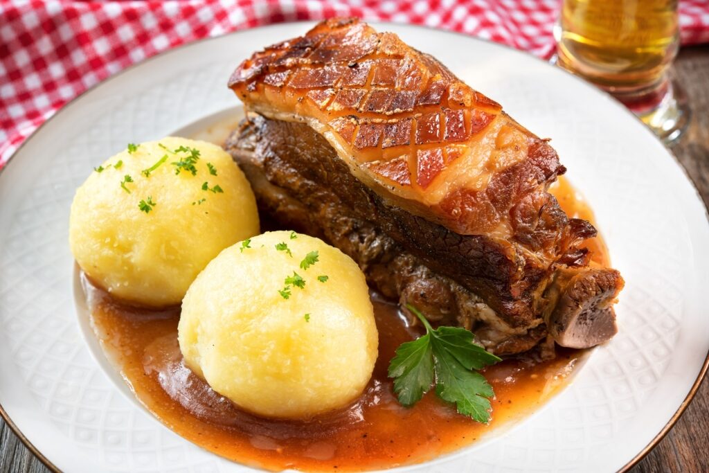 Plate of meaty schäuferla