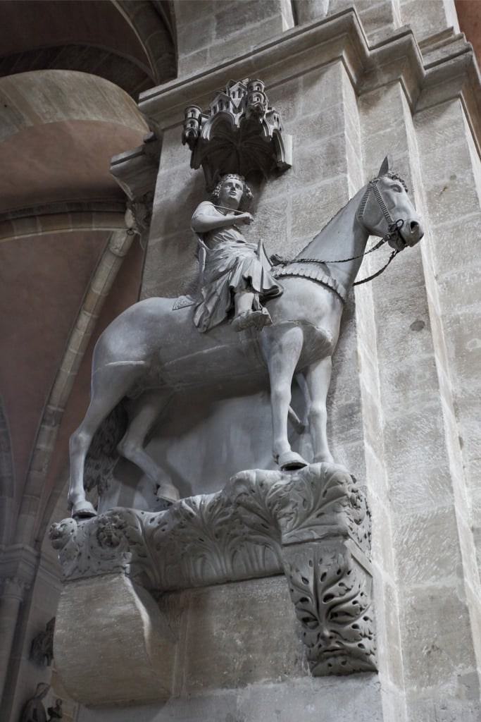 Popular Horseman statue in Bamberg