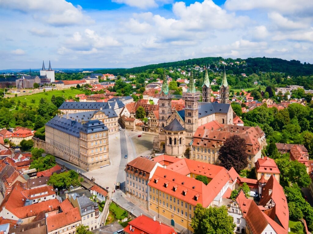 Aerial view of Old Town Bamberg