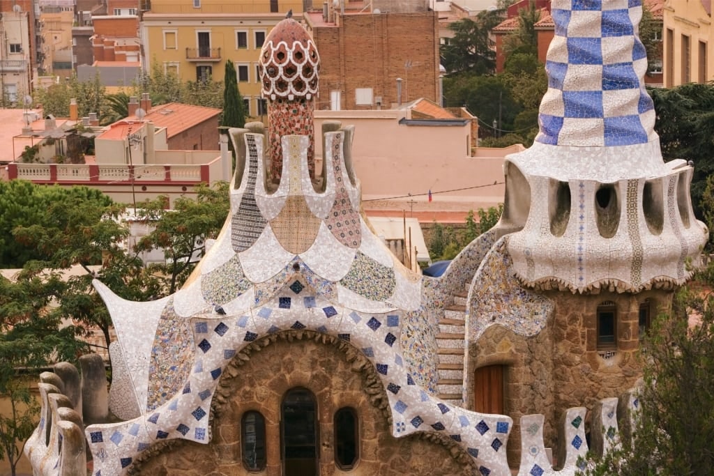 Unique architecture of Park Güell