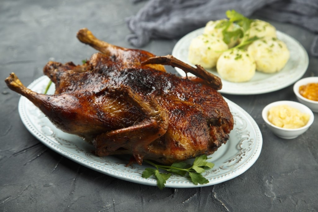 Roast Bratente, popular Bavarian food