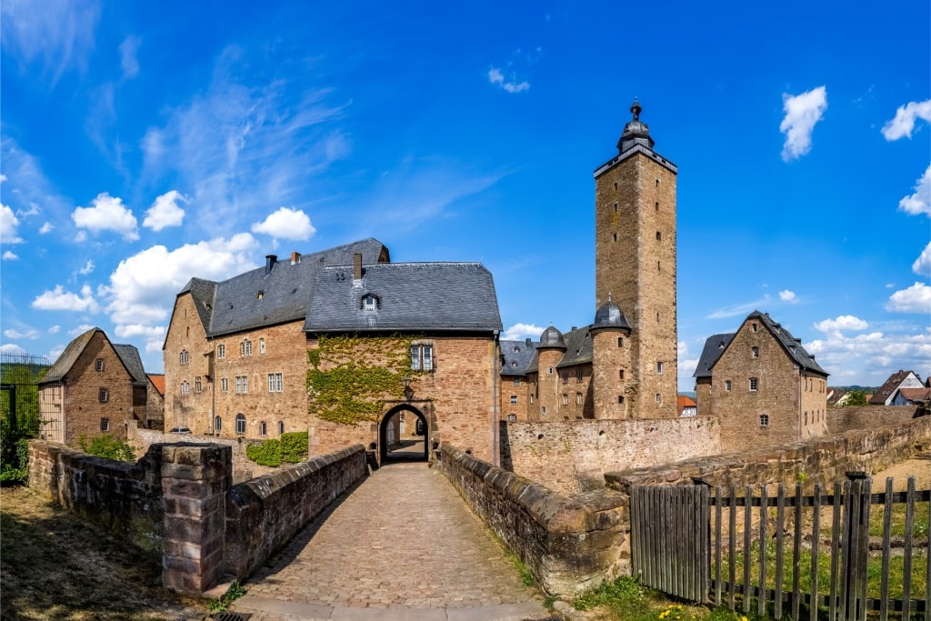 Street view of Burg Steinau, near Frankfurt