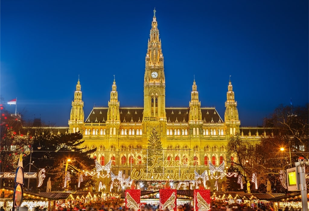 Rathausplatz Christkindlmarkt, Vienna, one of the best Christmas markets in Austria