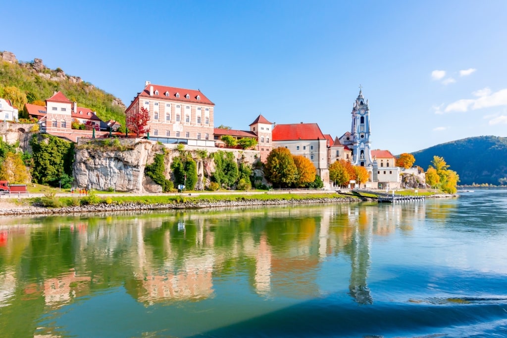 Scenic Dürnstein from the river