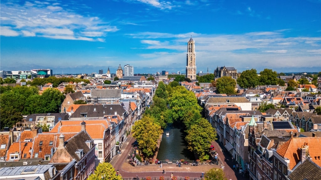 Aerial view of the city of Utrecht