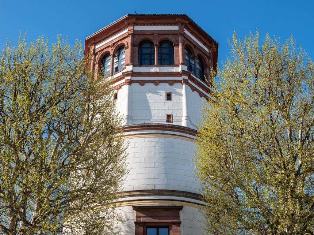 Historic Schlossturm tower in Düsseldorf, Germany