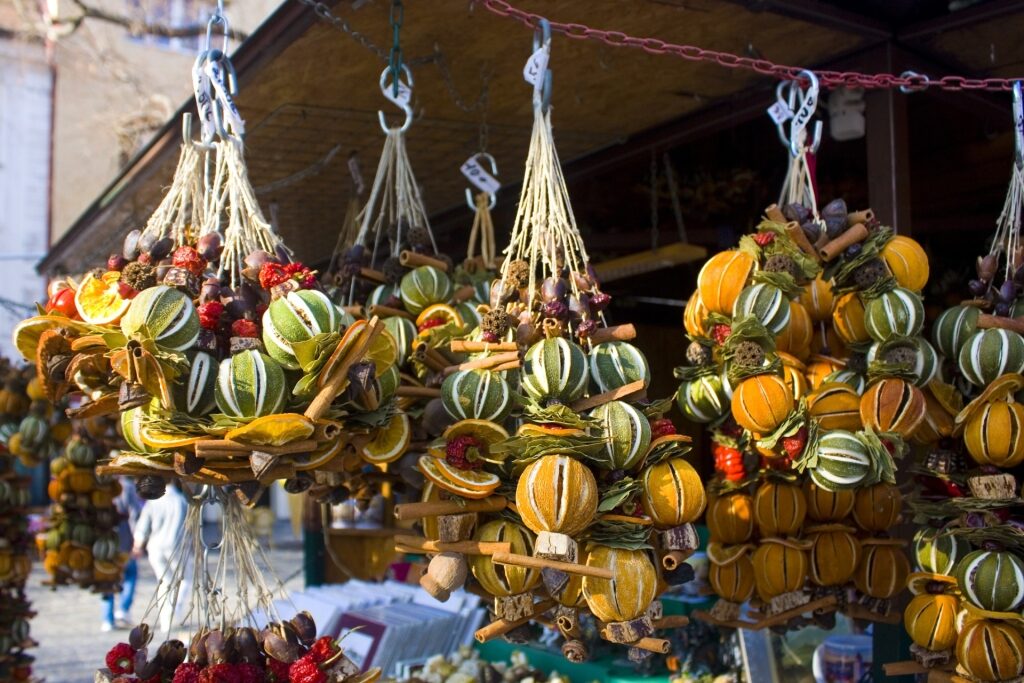 Souvenirs at a market in Bratislava