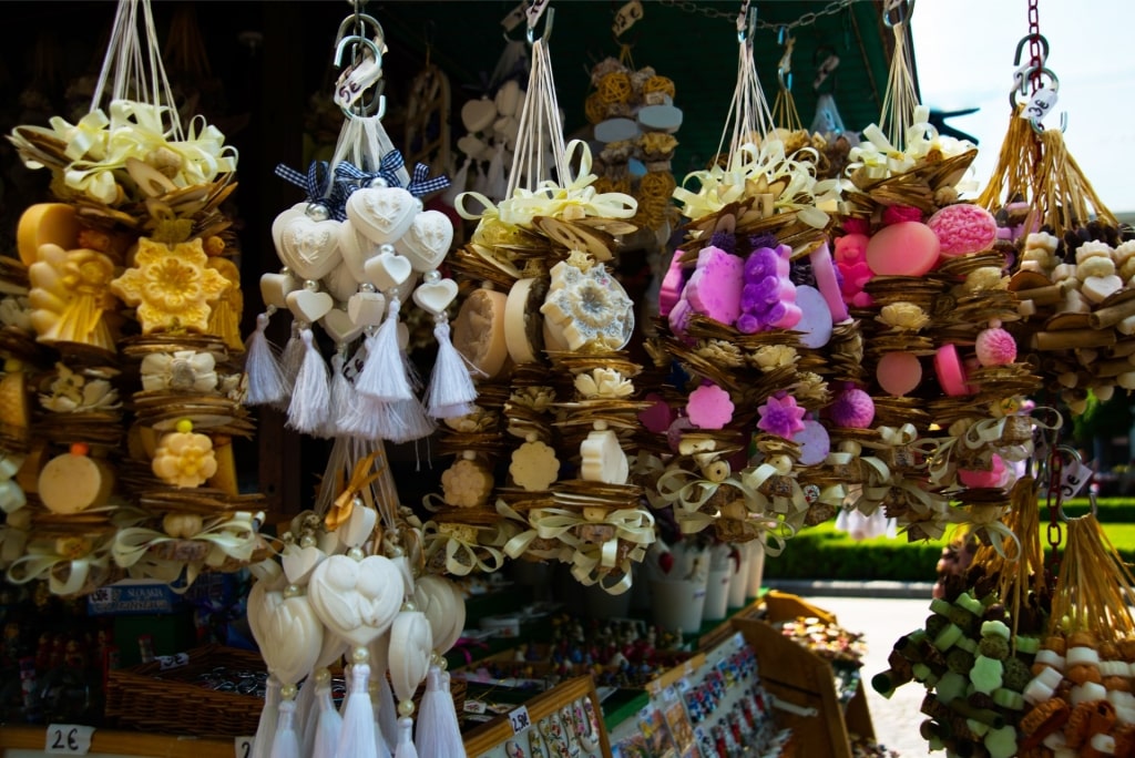 Souvenirs at the Bratislava Christmas market