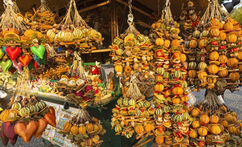 Goods at the Bratislava Christmas market