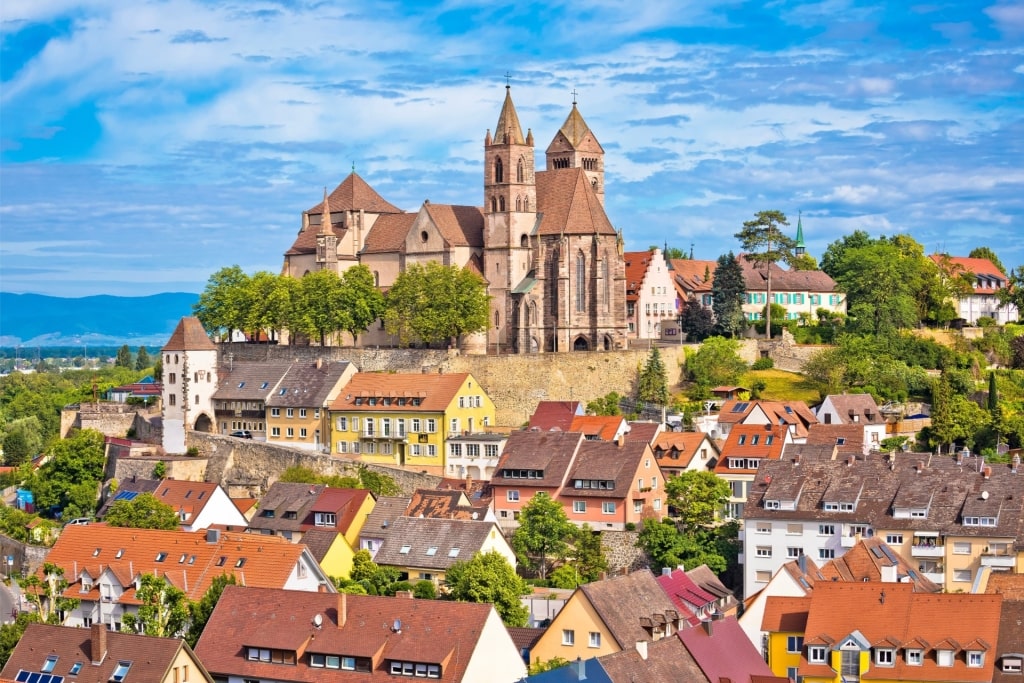 View of the Old Town with Breisach Cathedral